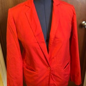 Red Blazer with 1 button